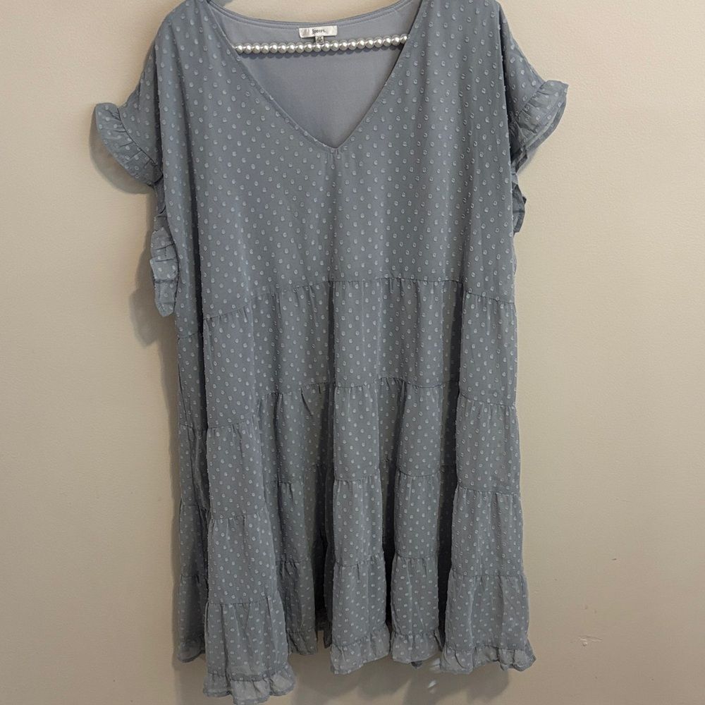 Jodifl blueish grey tiered dress size 2x